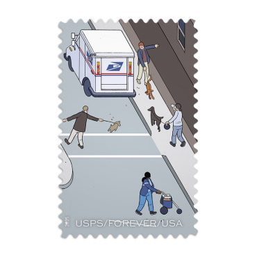 250 Years of Delivering Stamps, Sheet of20