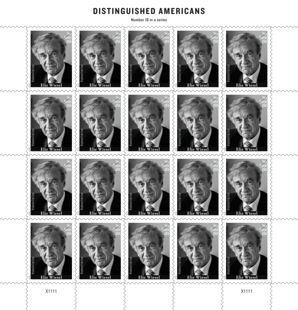 2025 Elie Wiesel Forever stamps, Book of 20