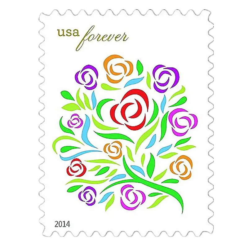 2014 Stamps MNH Forever Love Where Dreams Blossom flowers Block Sheet of 20