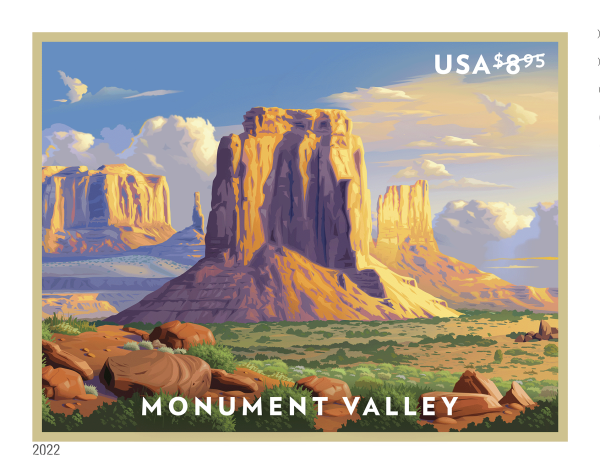 2022 MONUMENT VALLEY Forever First Class Postage Stamps