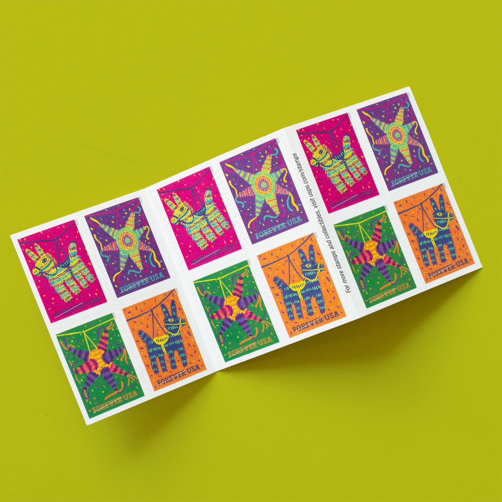 2023 Piñatas Forever First Class Postage Stamps