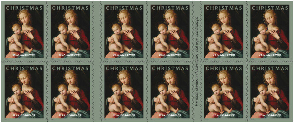 2022 Virgin and Child Forever First Class Postage Stamps