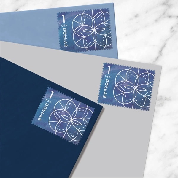 2024 $1 Floral Geometry Forever First Class Postage Stamps