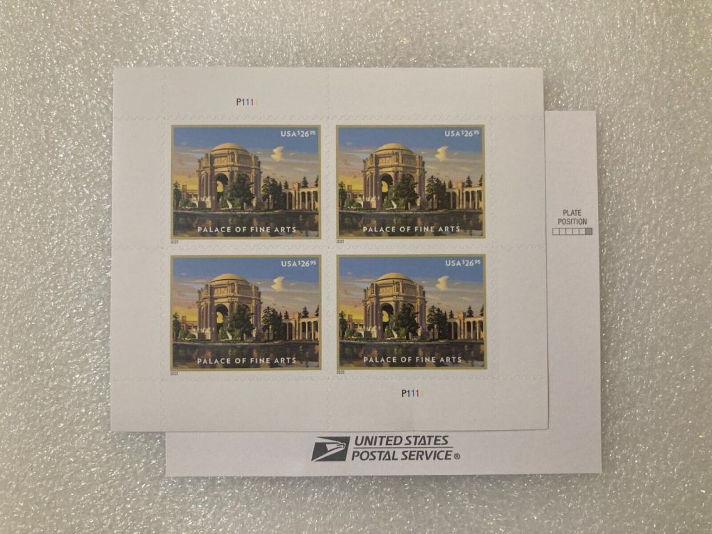 2022 Palace of Fine Arts 1sheets of Four Stamps