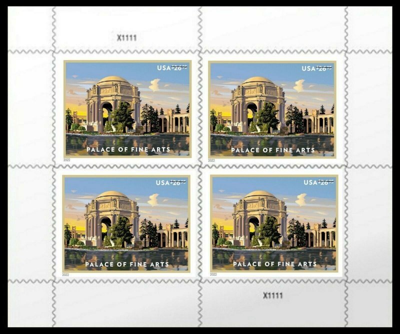 2022 Palace of Fine Arts 1sheets of Four Stamps