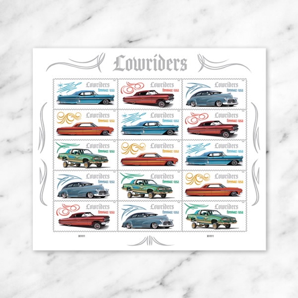 2026 Lowriders Stamps, Sheet of 15