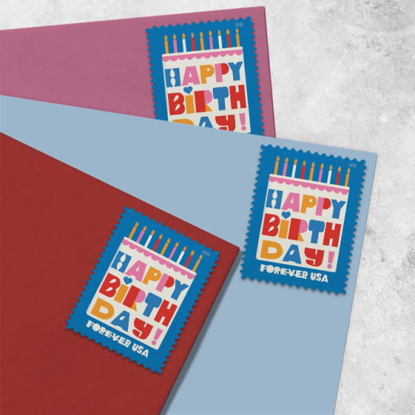 (2026) Happy Birthday Stamps, Sheet of 20