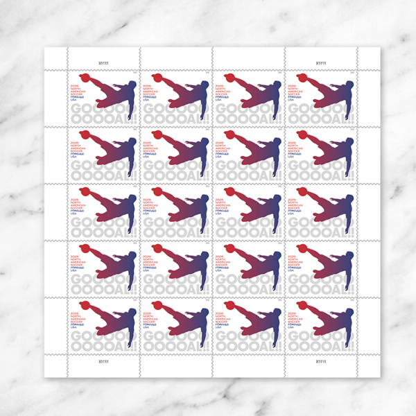 （2026）North American Soccer Stamps, Book of 20