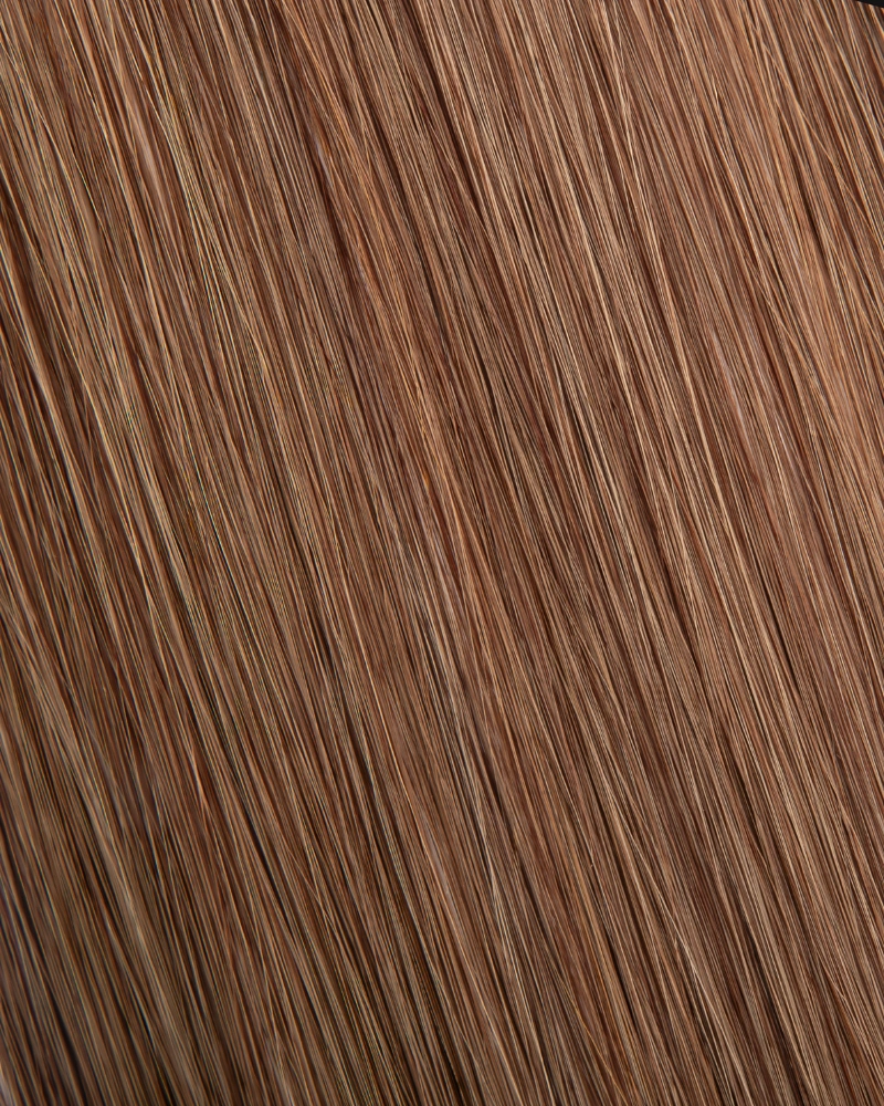 7 うすちゃいろ，50本入りハネエクステ【高品質, 高級人毛100%】羽エクステ