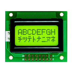 Character lcd display module 0802 lcd 8x2 stn Blue/yellow-green mode