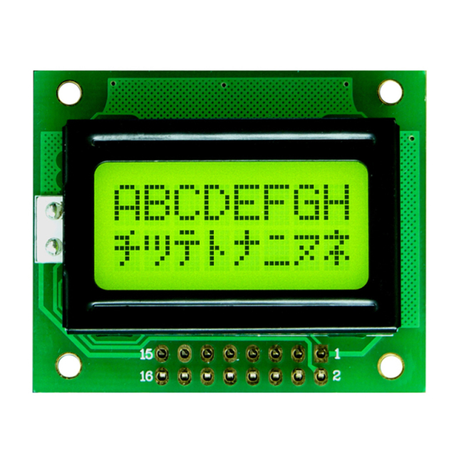 Character lcd display module 0802 lcd 8x2 stn Blue/yellow-green mode