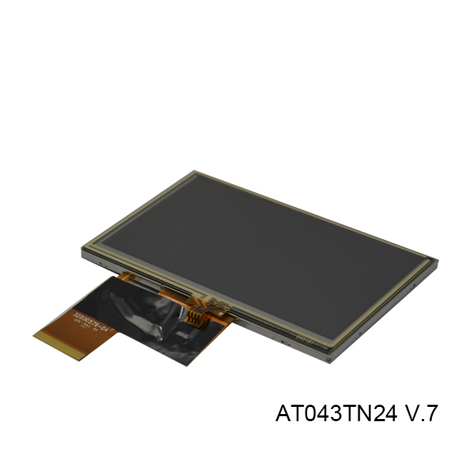 Innolux AT043TN24 V.7 4.3 inch tft lcd display with 4 wire resistive touch screen ttl interface