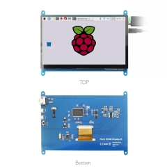 7inch HDMI Display 1024X600 with 5 Point Capacitive Touch Screen Support Raspberry Pi, Bb Black, Banana Pi and Other Mainstream Mini PC