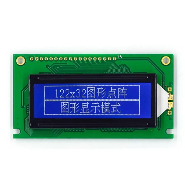 Monochrome 12232 122x32 dot matrix lcd graphic display