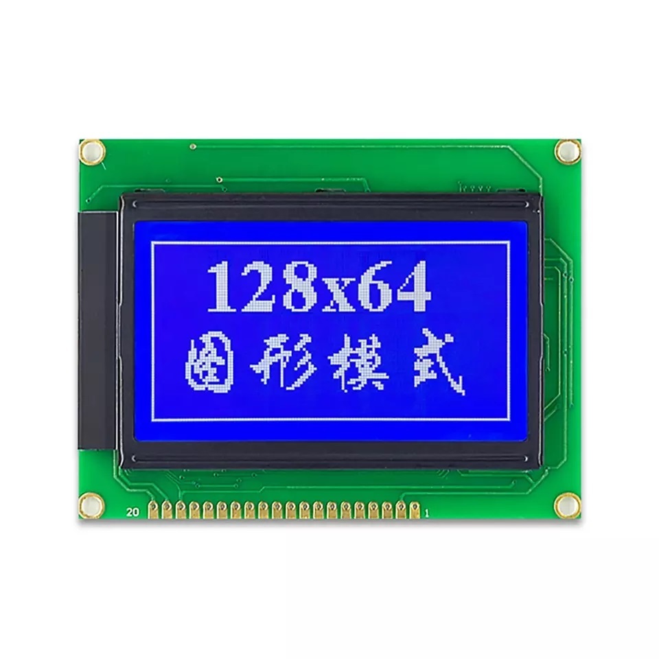 Mono graphic lcd module 12864 Universal Serial Parallel LCD display with backlight
