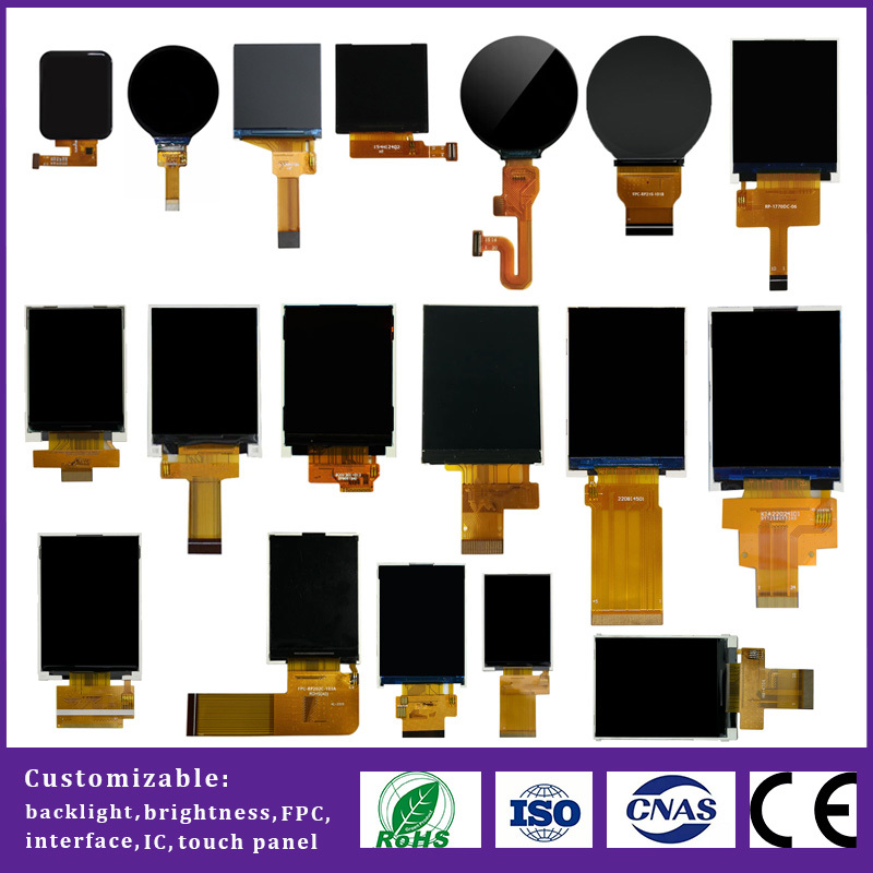 Custom TFT LCD Display Color Screen 2.0 Inch 240X320 Resolution Spi Interface Optional 2 Inch Capacitive Touch Panel