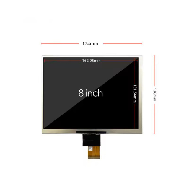 High Quality LCD Manufacturer 8.0 Inch 4: 3 High Brightness Screen 500CD/M2 TFT LCD Display