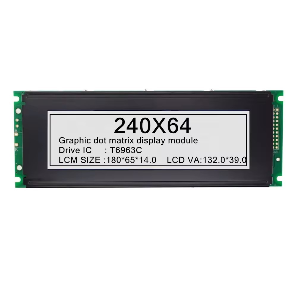 240X64 COB Graphic Monochrome LCD Module Stn Blue Mono LCD Screen 5V