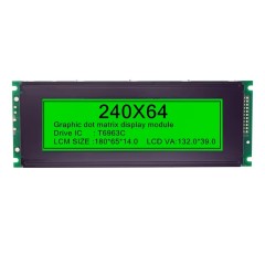 240X64 COB Graphic Monochrome LCD Module Stn Blue Mono LCD Screen 5V