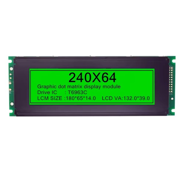 240X64 COB Graphic Monochrome LCD Module Stn Blue Mono LCD Screen 5V