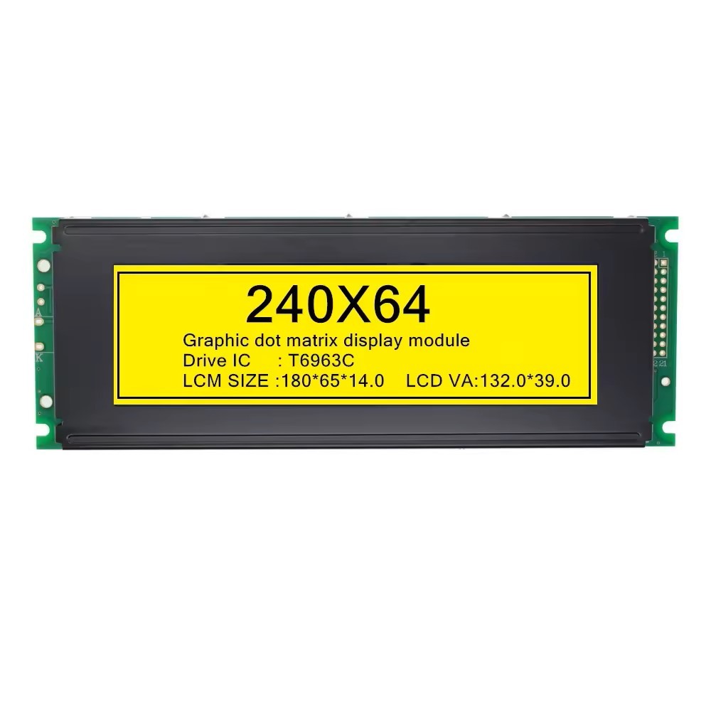 240X64 COB Graphic Monochrome LCD Module Stn Blue Mono LCD Screen 5V