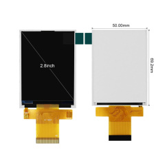 2.8 Inch IPS TFT LCD Display 240x320 SPI/MCU/RGB Interface Optional Capacitive or Resistive Touch Screen