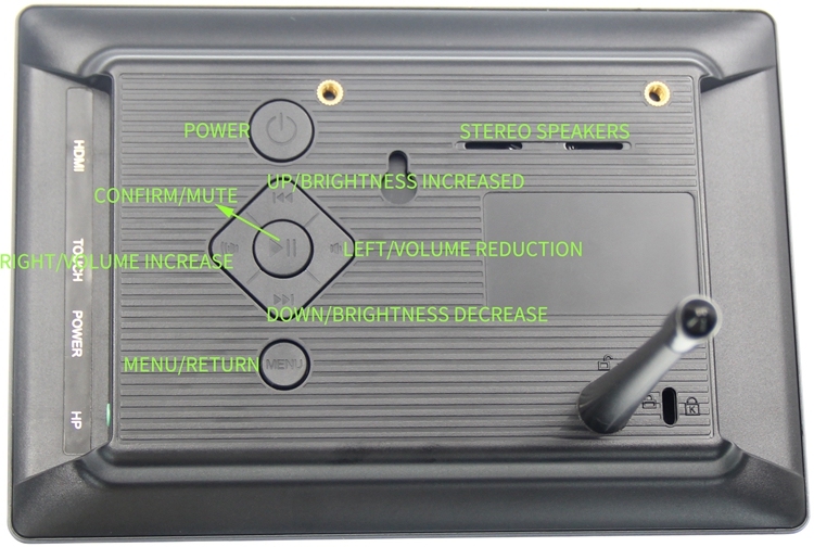 7inch IPS 1024x600 HDMI Display with house