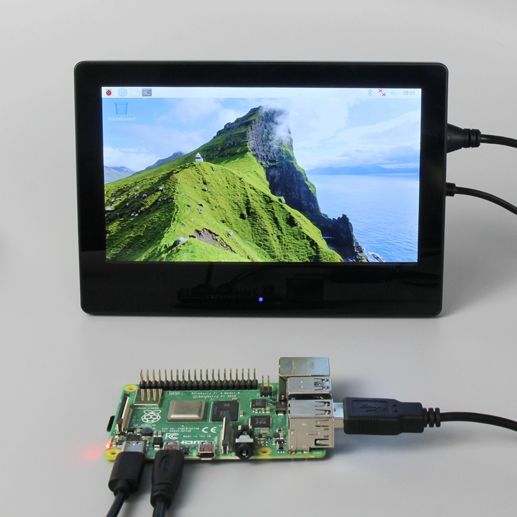 7inch IPS 1024x600 HDMI Display with house