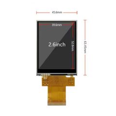 2.6 Inch IPS TFT LCD Display Module 240*320 Resolution Spi/MCU Interface Optional Capacitive or Resistive Touch Screen