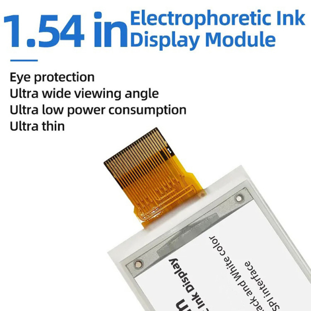 Black and White Colors 200*200px 1.54 Inch Small Size E-Ink Epaper Module Display