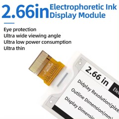 Hot Sales 2.66 Inch Electronic Shelf Label ESL E Ink Flexible E Paper Screen E-Paper E-Ink E Ink Display Screen