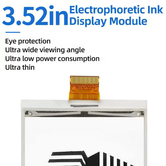 3.52 Inch Trendy Programmable 240X360 Resolution E-Paper E-Ink Display Screen with Driver Board