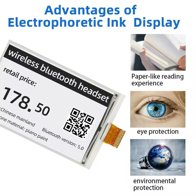 3.52 Inch Trendy Programmable 240X360 Resolution E-Paper E-Ink Display Screen with Driver Board
