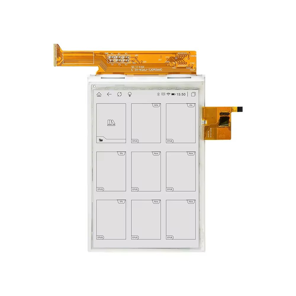 6.0 Inch E-Paper Display Module Optional Capacitive Touch Screen, Black White Eye Protection, Ultra Wide Viewing Angle, Low Power Consumption