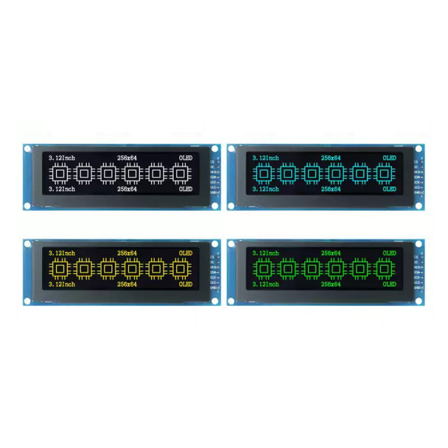3.12 inch monochrome graphic OLED screen 256*64 SPI interface OLED display