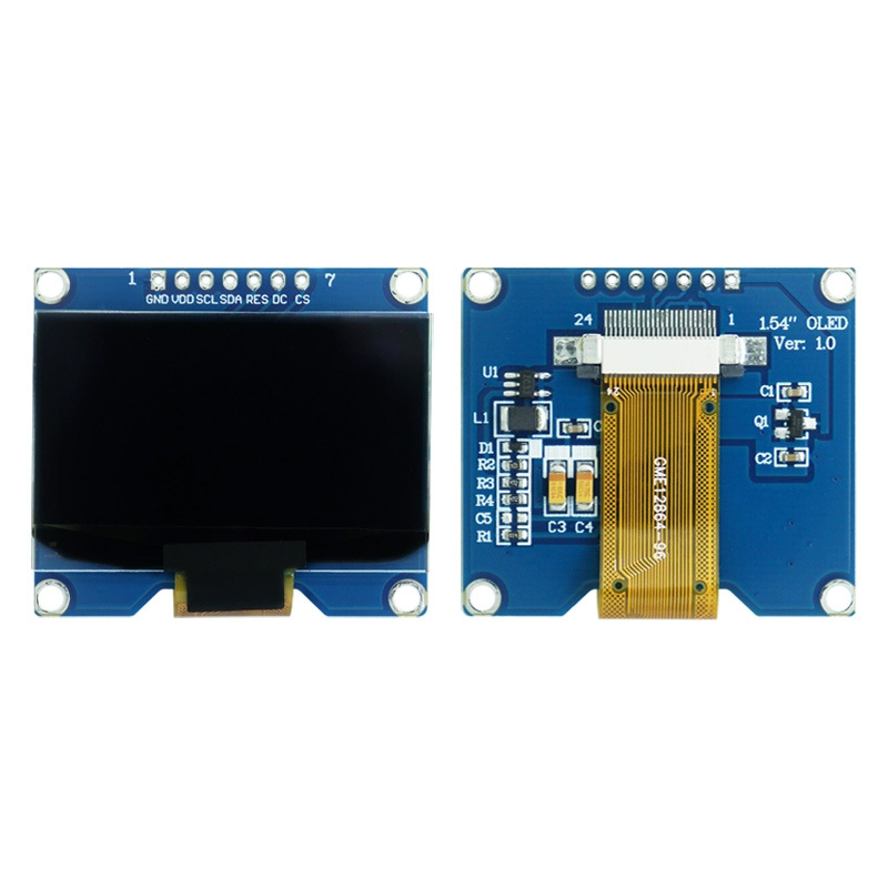 Industrial 1.54 Inch 128*64 OLED Screen IIC/SPI Interface CH1116 White/Blue/Yellow 1.54inch OLED Display Module