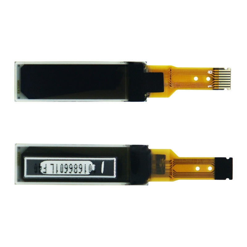 Small Monochrome OLED Screen 0.69 Inch 96*16 Resolution Iic Interface Bar OLED Display