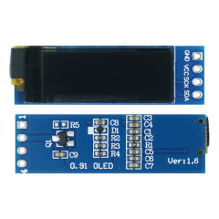 Bar Monochrome OLED Screen 0.91 Inch 128*32 Resolution I2c/Spi Interface OLED Display