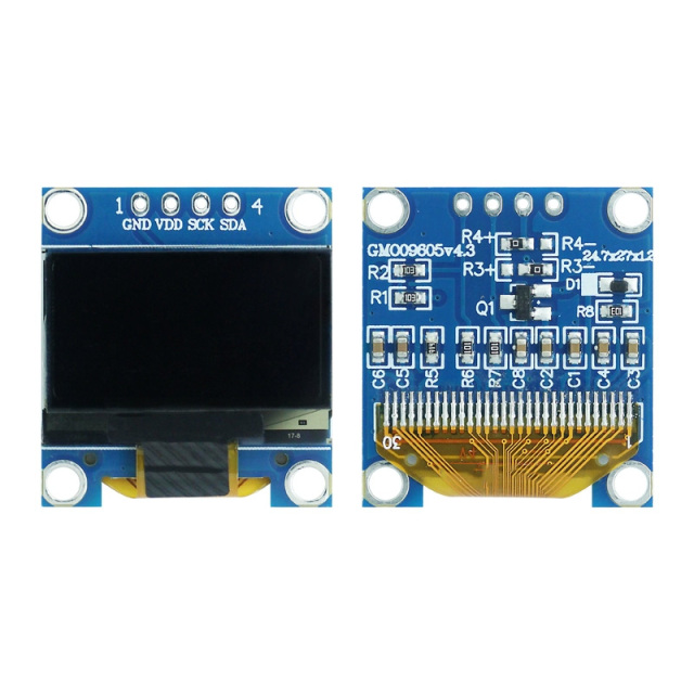 Monochrome OLED Display 0.96 Inch 128*64 Resolution I2c/Spi Interface SSD1315/1306 White/Yellow/Blue OLED Screen