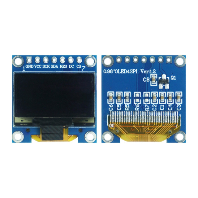 Monochrome OLED Display 0.96 Inch 128*64 Resolution I2c/Spi Interface SSD1315/1306 White/Yellow/Blue OLED Screen