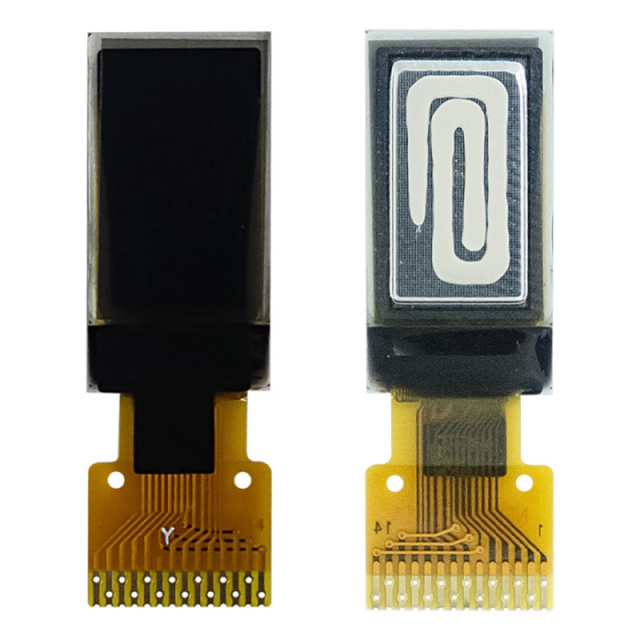 Small Monochrome OLED Display 0.5 Inch 48*88 Resolution Iic 14pin Interface OLED
