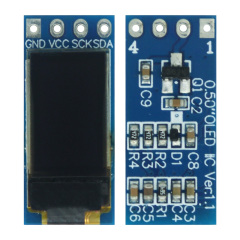 Small Monochrome OLED Display 0.5 Inch 48*88 Resolution Iic 14pin Interface OLED