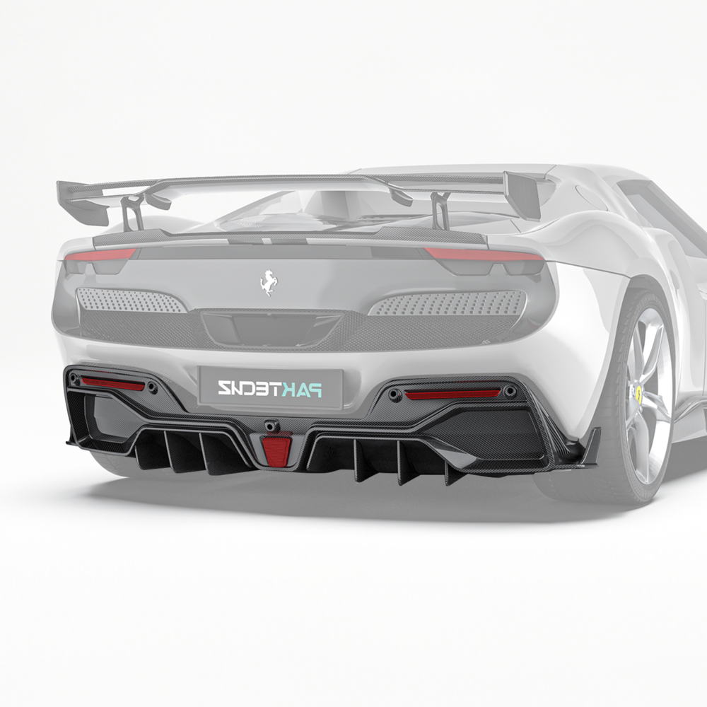 Ferrari 296 Paktechz Design Rear Diffuser