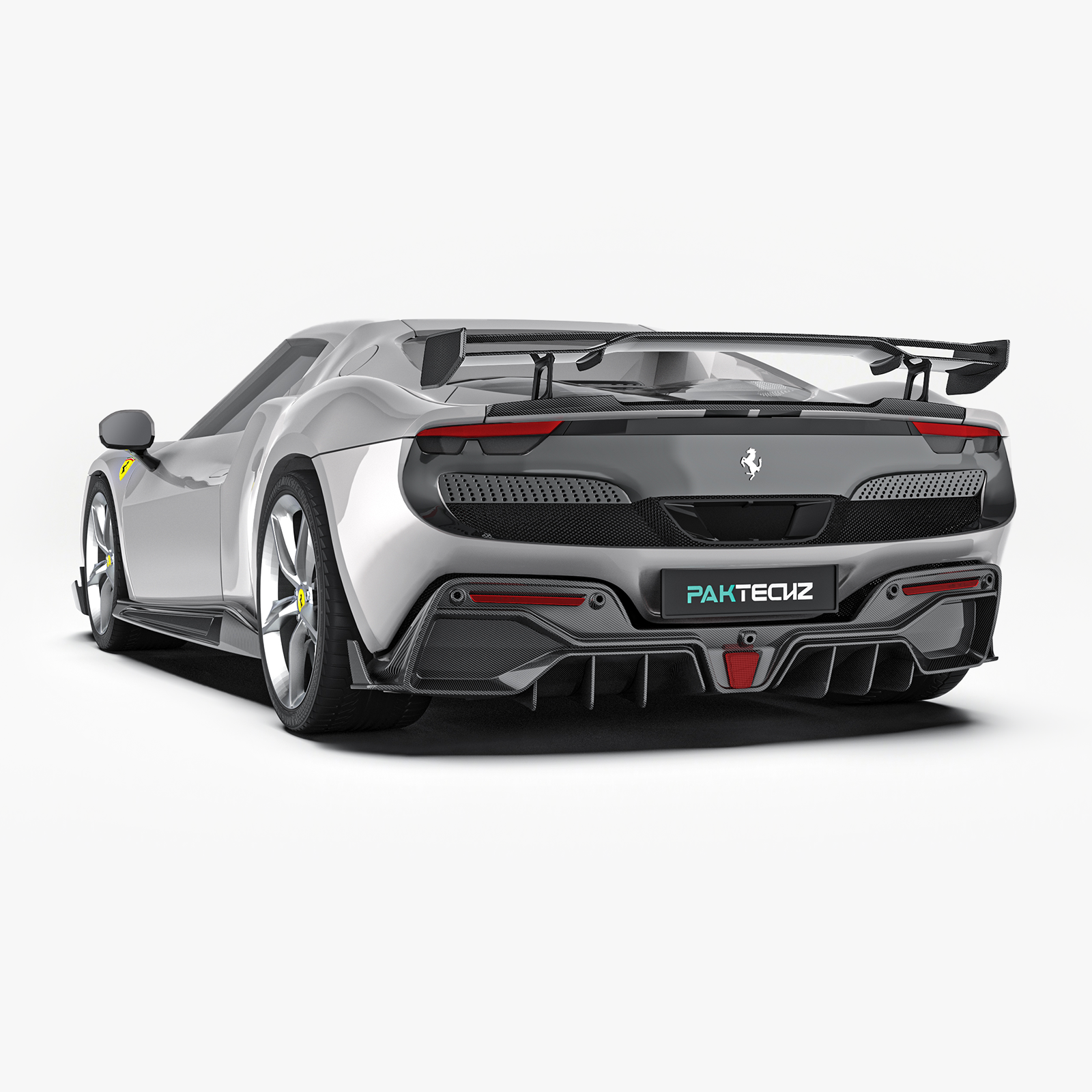 Ferrari 296 Paktechz Design Rear Diffuser