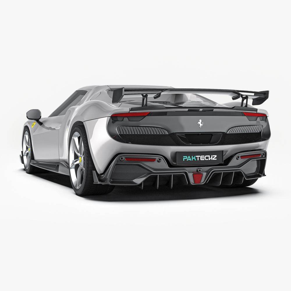 Ferrari 296 Paktechz Design Rear Diffuser