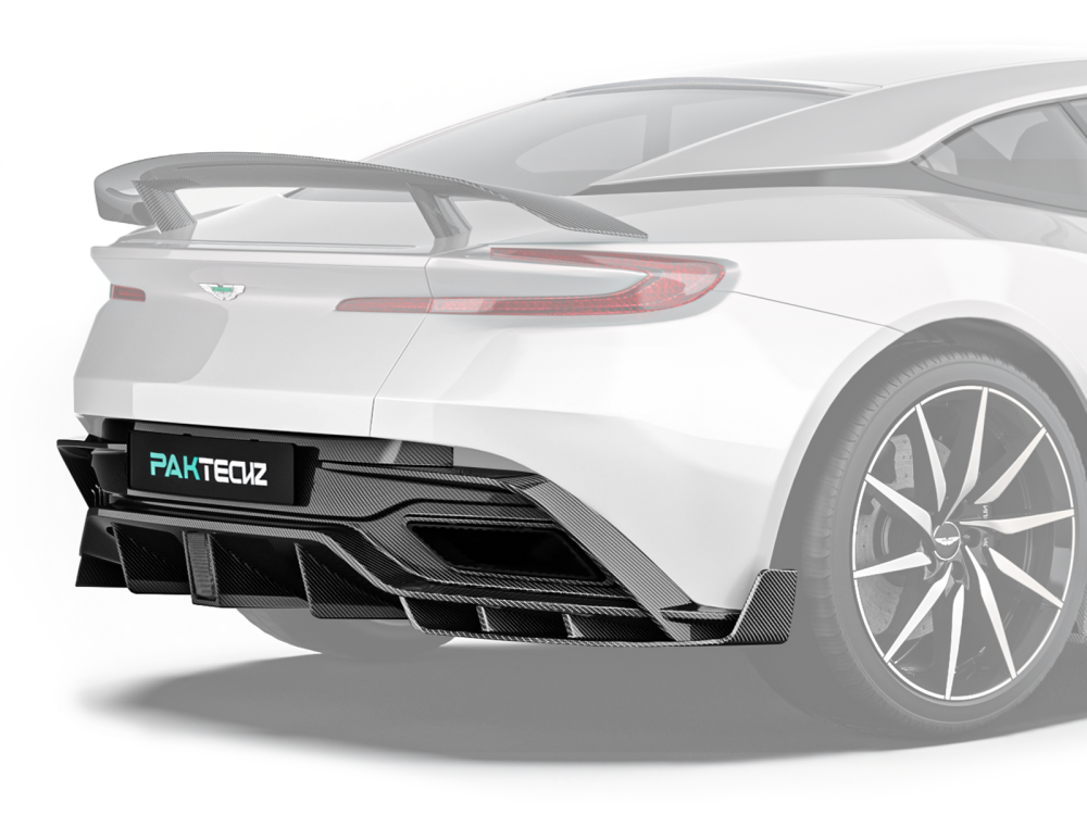 Aston Martin DB11 Paktechz Design Carbon Fiber Rear Diffuser