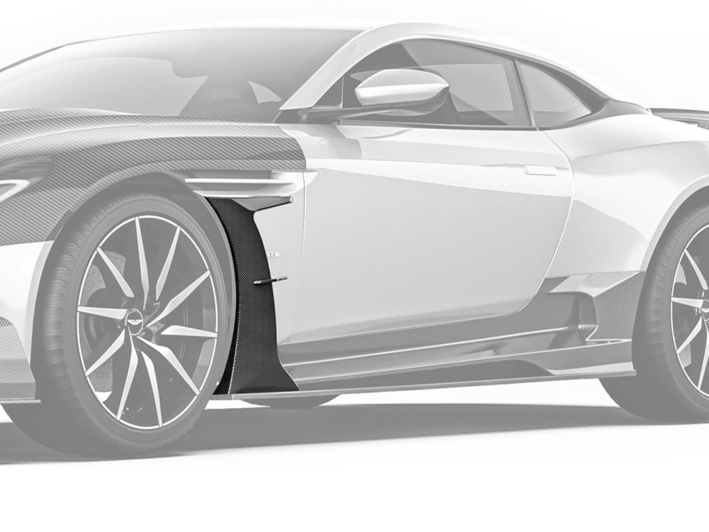 Aston Martin DB11 Paktechz Design Carbon fiber Front Fender Trims
