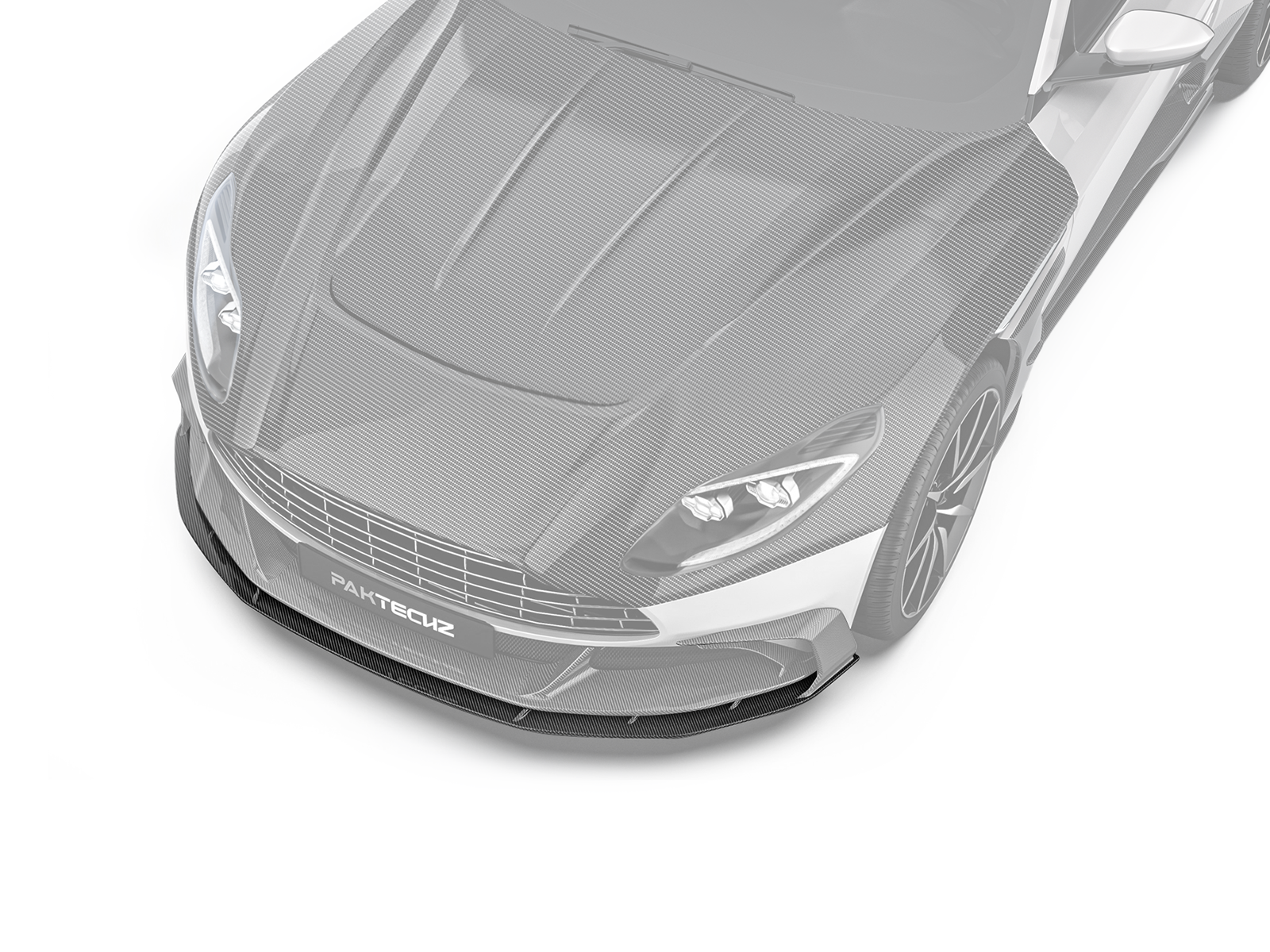 Aston Martin DB11 Paktechz Design Carbon Fiber Lower Front Lip Splitter