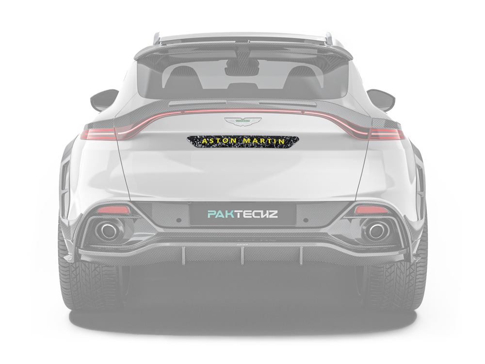Aston Martin DBX Paktechz Design Carbon Fiber Tailgate Trim Panel