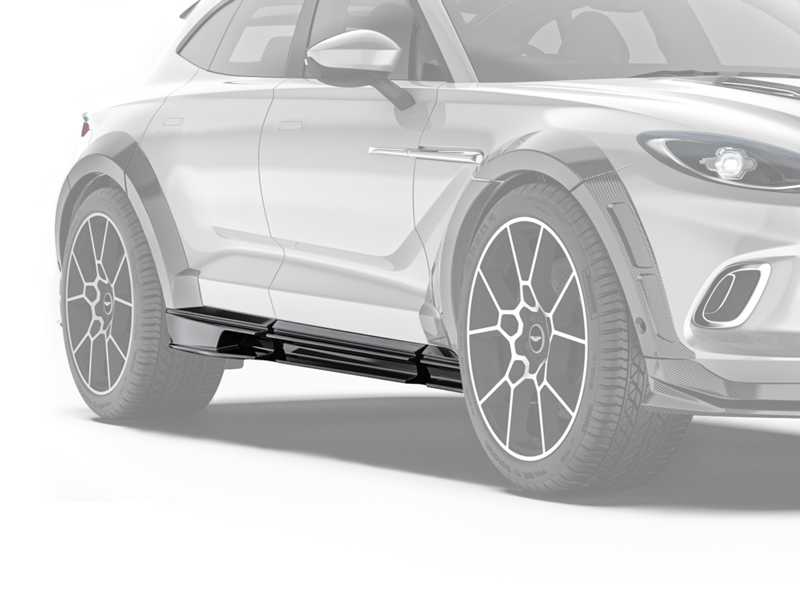 Aston Martin DBX Paktechz Design Carbon Fiber Side Skirts